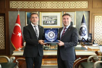 Batman Üniversitesi Rektörü Prof. Dr. İdris Demir’den Rektör Alkış’a ziyaret