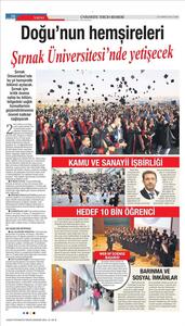Üniversitemiz Sabah Gazetesi Tercih Rehberinde yer aldı